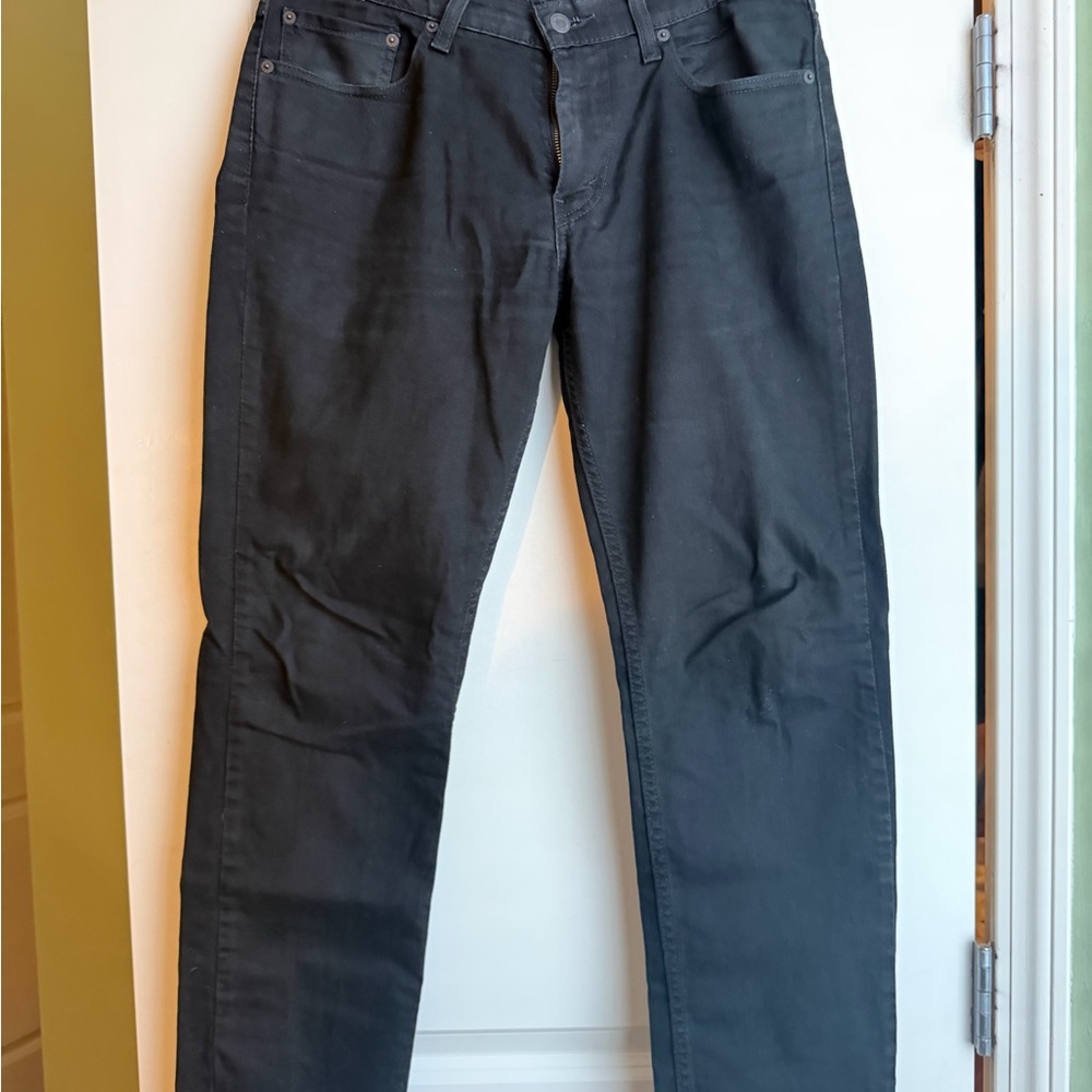 Levi's 511 32x30 Dark Black Straight Jeans